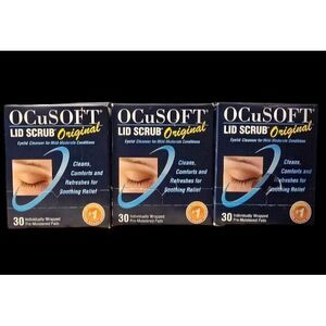 3 - OCuSOFT Lid Scrub Original Pre-Moistened Wipe for Irritated Eyelids Exp 7/25